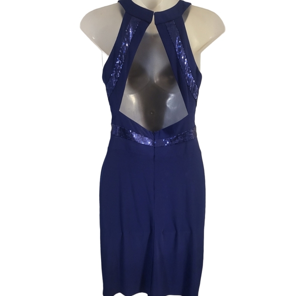 Morgan & Co. Elegant Cobalt Blue Formal Evening/Cocktail Dress in Sz 3/4 - Picture 2 of 6